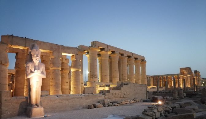 Luxor temple from West side